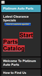 Mobile Screenshot of platinumautoparts.ca